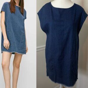 Wilfred Free Nori Dark Denim Mini Dress XS